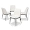 Baxton Studio Darcell Modern White Faux Leather Upholstered Dining Chair 146-8790 - alternate 2